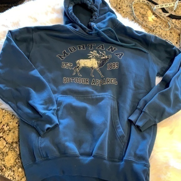Montana Hoodie Sweatshirt size small - Picture 1 of 6